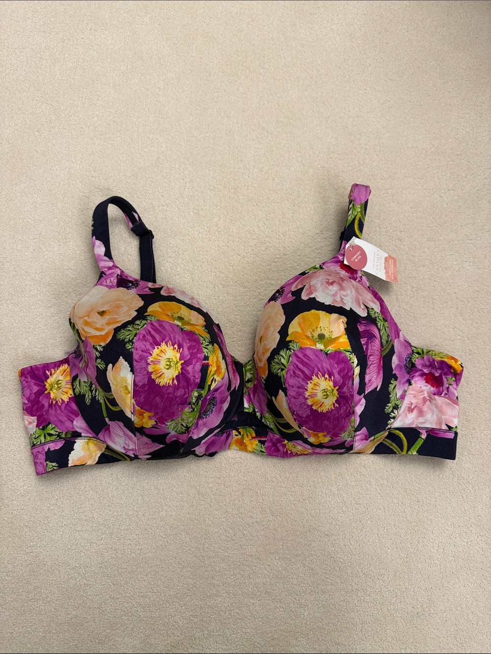 Cacique Lane Bryant Comfort Bliss Lightly Lined Full Coverage Bra size 48C
